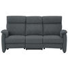 TRAPEZSOFA in Flachgewebe Anthrazit  - Anthrazit/Schwarz, Konventionell, Textil/Metall (219/107/97cm) - Pure Home Comfort