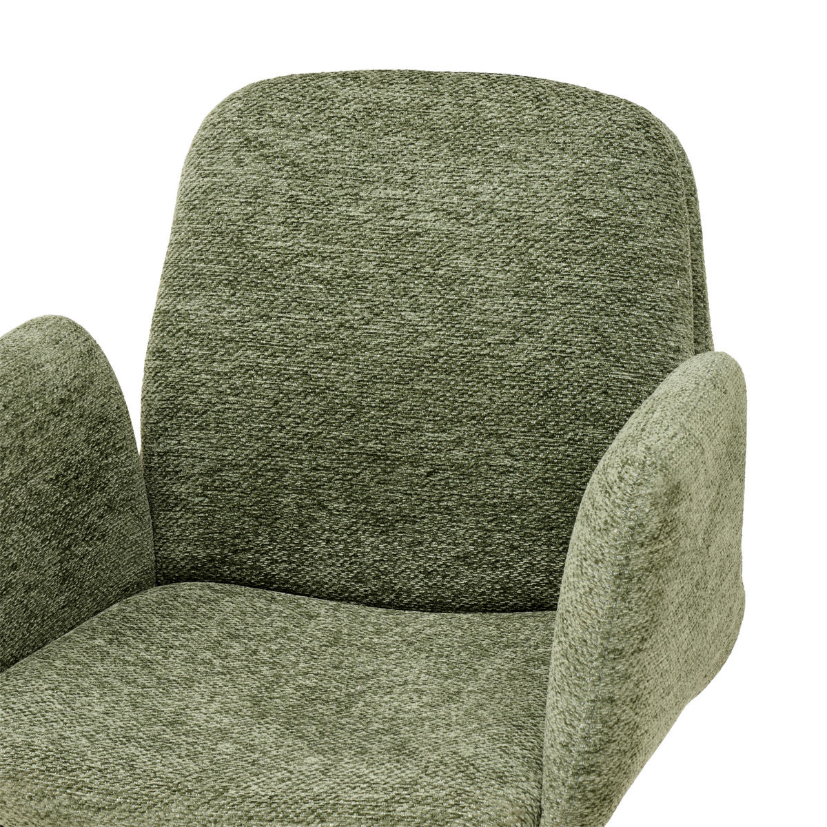 DREHSTUHL Webstoff Grün  - Schwarz/Grün, MODERN, Kunststoff/Textil (55/85-95/60cm) - MID.YOU