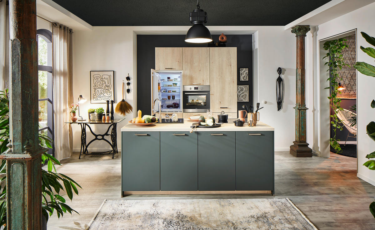 EINBAUKÜCHE   - Design, Holzwerkstoff - Celina