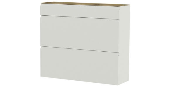 HÄNGESCHUHSCHRANK 110/97/33 cm  - Eichefarben/Weiß, Design, Holzwerkstoff (110/97/33cm) - Moderano