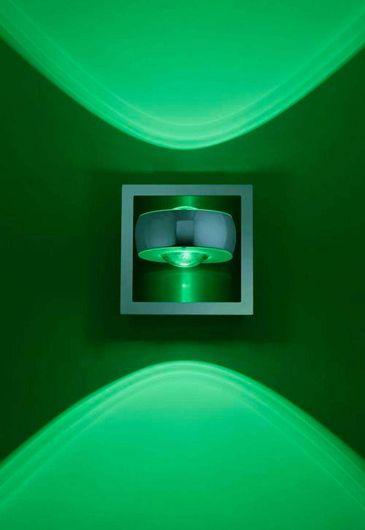 LED-WANDLEUCHTE Lolasmart-Opti   - Silberfarben, Design, Kunststoff/Metall (12/12/14cm)