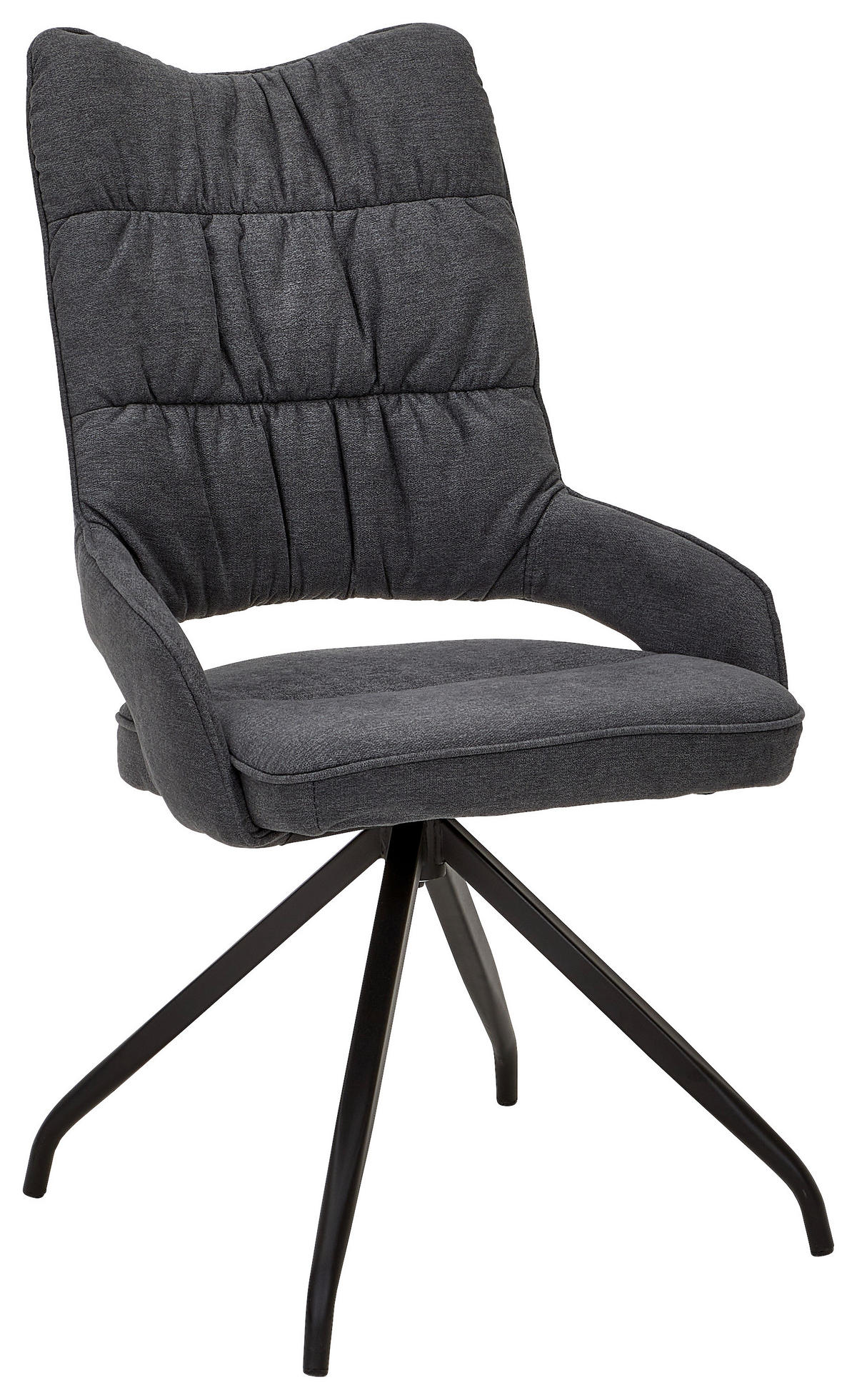 STOL vävt tyg  - svart/antracit, Design, metall/textil (55/98/64cm) - Hom`in