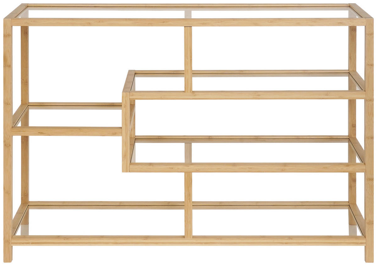 POLC 114/79/34 cm natúr színű  - natúr színű, Basics, Üveg/természetes anyagok (114/79/34cm) - Xora