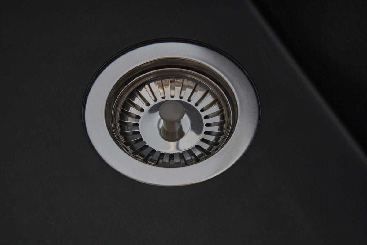 SPÜLE 1712HOUSTON80X50S  - Schwarz, Trend, Glas/Kunststoff (80/21/50cm) - Respekta