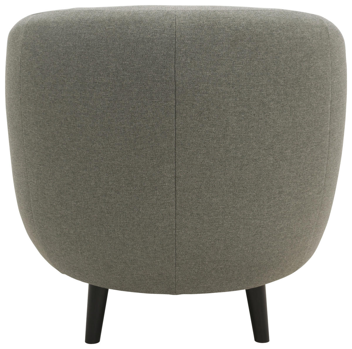 SESSEL Webstoff Graubraun    - Graubraun/Schwarz, Design, Holz/Textil (72/72/76cm) - LOOKS by W.Joop