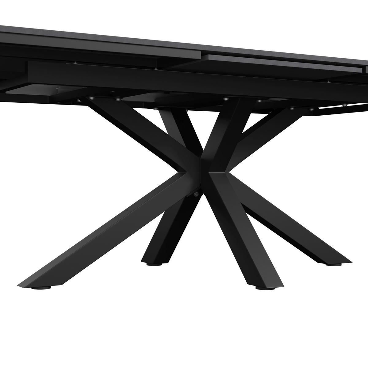 GARTENTISCH Metall, Stein rechteckig  - Grau, MODERN, Stein/Metall (200/260/76/100cm) - Ambia Garden