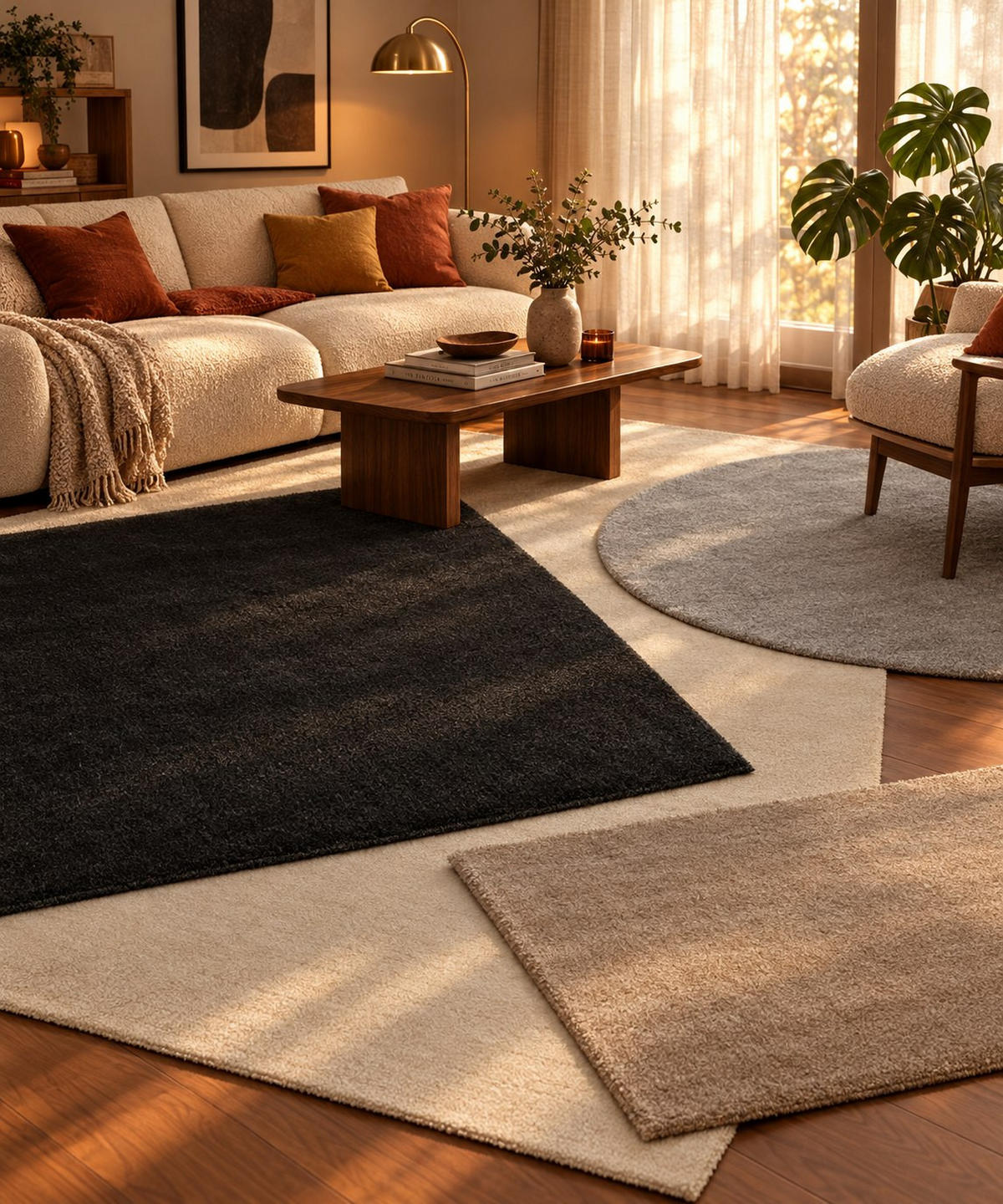WEBTEPPICH  Wohnzimmer 80/150 cm Creme rechteckig  - Creme, KONVENTIONELL, Naturmaterialien/Textil (80/150cm) - Novel