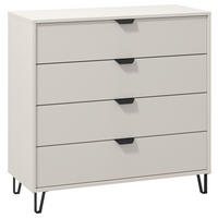 KOMODA, kašmírová, 93/90/40 cm - kašmírová, Konventionell, kompozitné drevo/sklo (93/90/40cm) - Xora