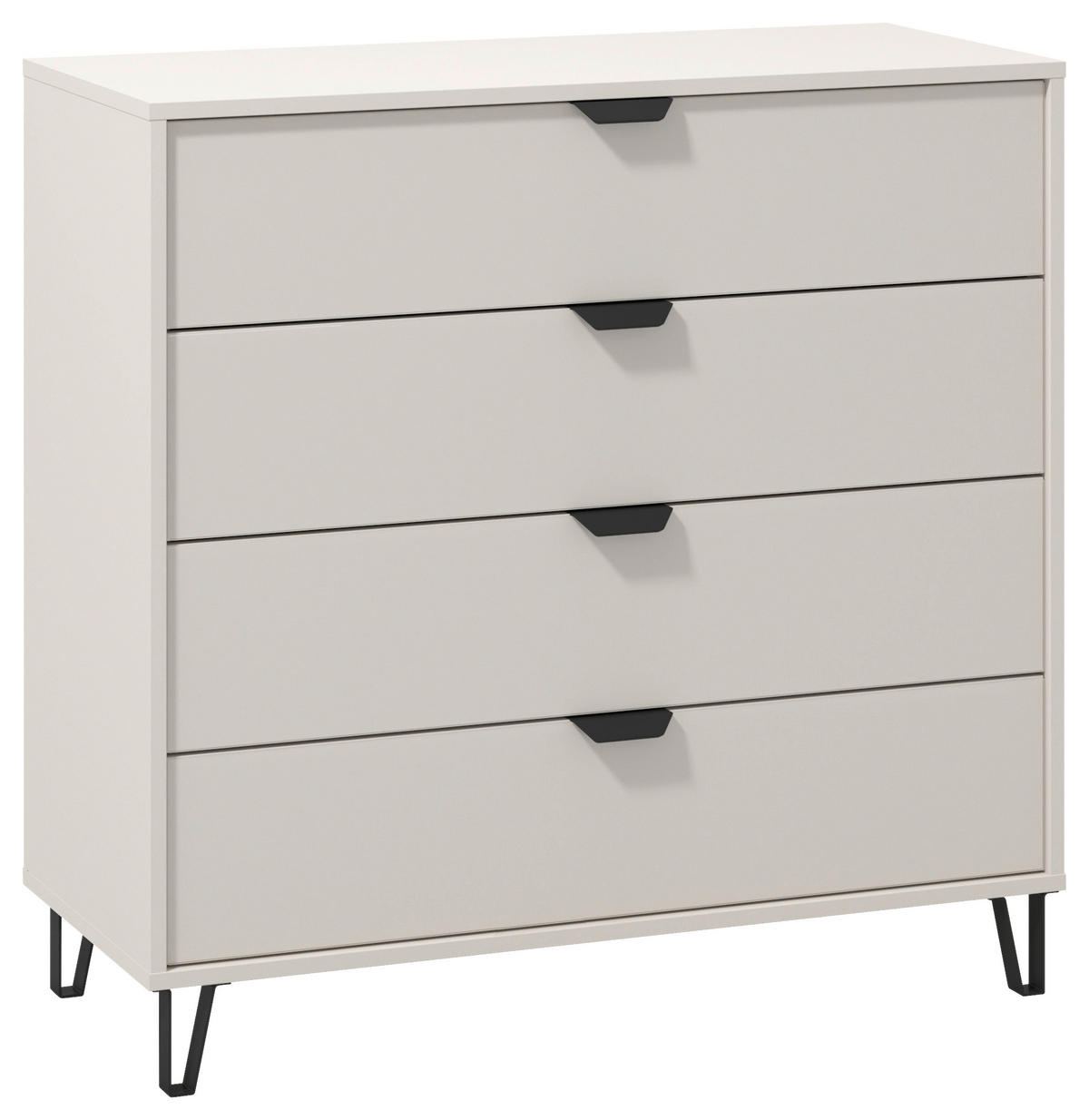 KOMODA, kašmírová, 93/90/40 cm - kašmírová, Konventionell, kompozitné drevo/sklo (93/90/40cm) - Xora