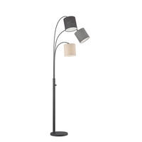BÖJD LAMPA Shade    - sandfärgad/grå, Design, metall/textil (186cm) - Fischer & Honsel