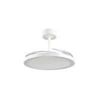 Deckenleuchte mit Ventilator 107/35 cm   - Transparent/Weiß, KONVENTIONELL, Kunststoff/Metall (107/35cm)