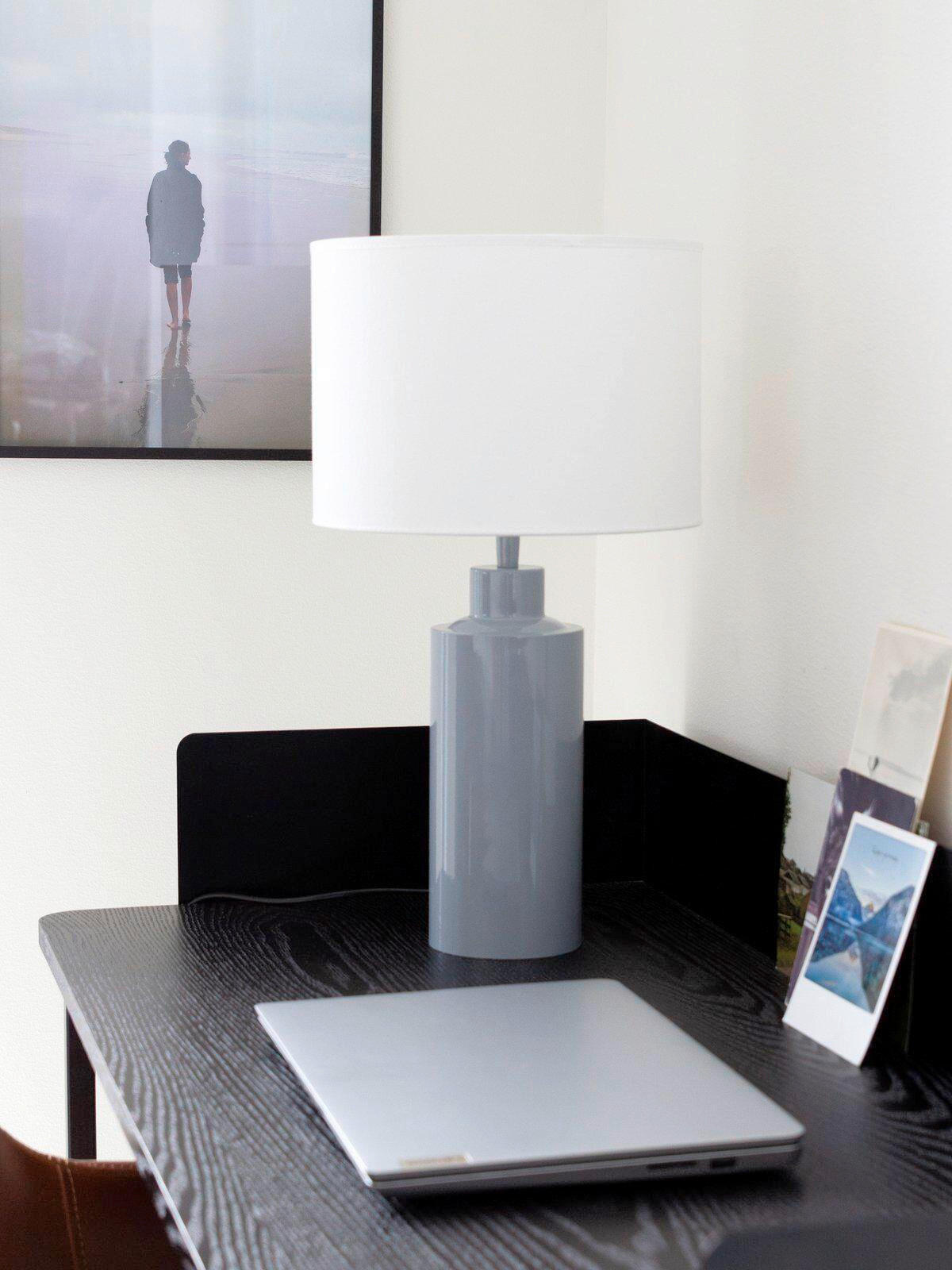 TISCHLEUCHTE PR Home Solo   - Blaugrau, KONVENTIONELL, Metall (55cm)