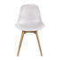 STUHL Eichefarben, Weiß - Eichefarben/Weiß, Trend, Holz/Kunststoff (51/82/52cm) - Ambia Home
