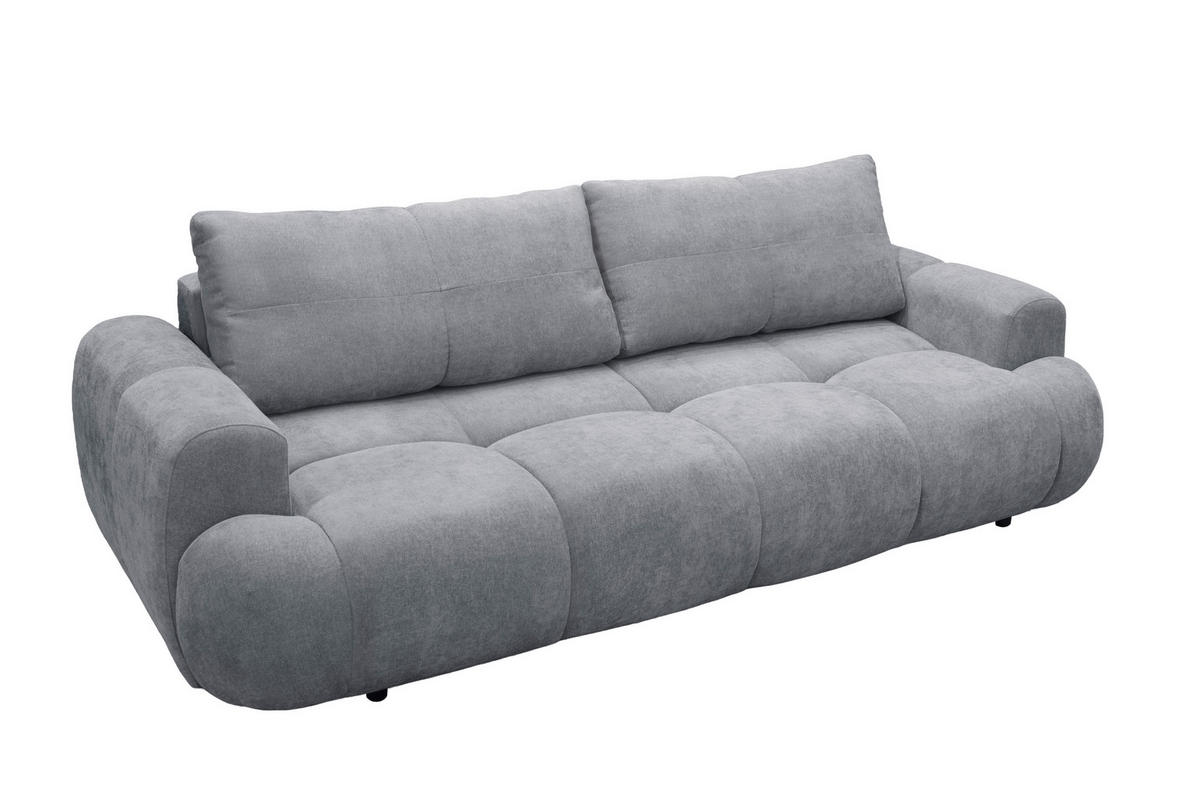 ROZKLÁDACÍ POHOVKA, plast, textil, kompozitní dřevo, šedá - šedá/černá, Moderní, kompozitní dřevo/textil (254/69-93/116cm) - Livetastic