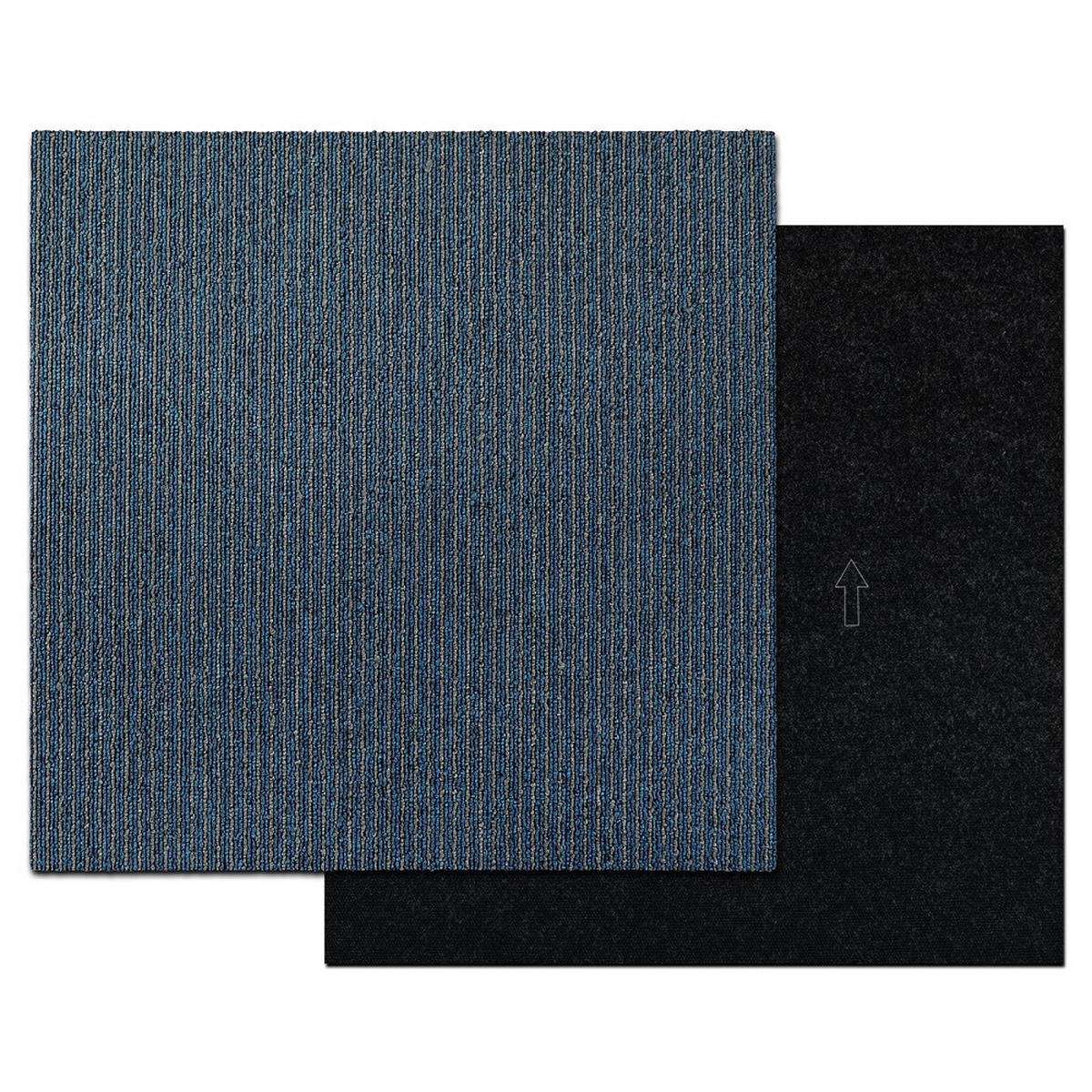 TEPPICHFLIESE - Blau, Basics, Kunststoff/Textil (50/50cm) - Esposa