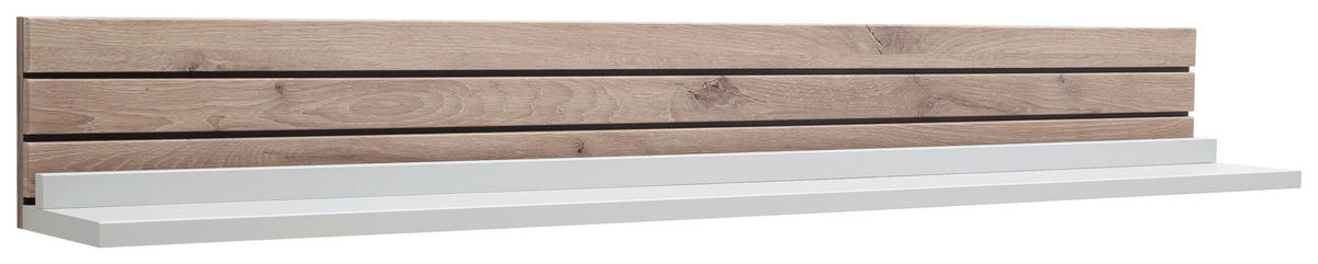 WANDBOARD  150/19/20 cm  - Weiss/Eichefarben, Design, Holzwerkstoff (150/19/20cm) - Stylife
