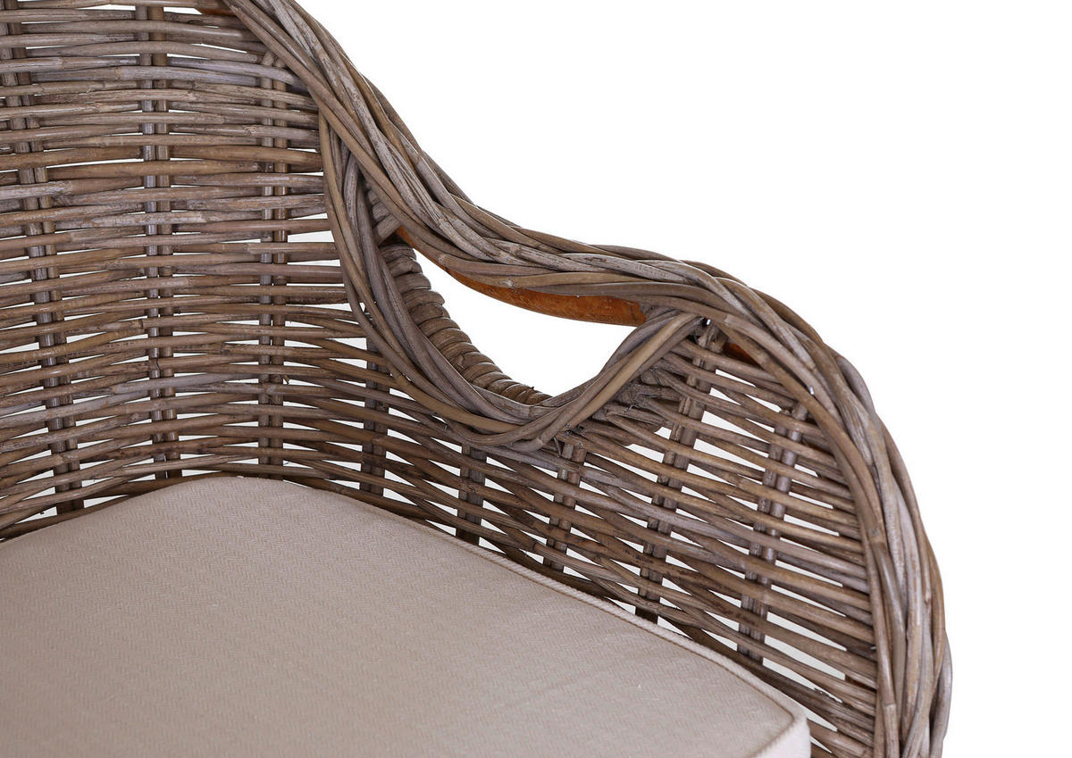 SESSEL Beachclub Grau    - Grau, LIFESTYLE, Holz (64/88/67cm) - Landscape