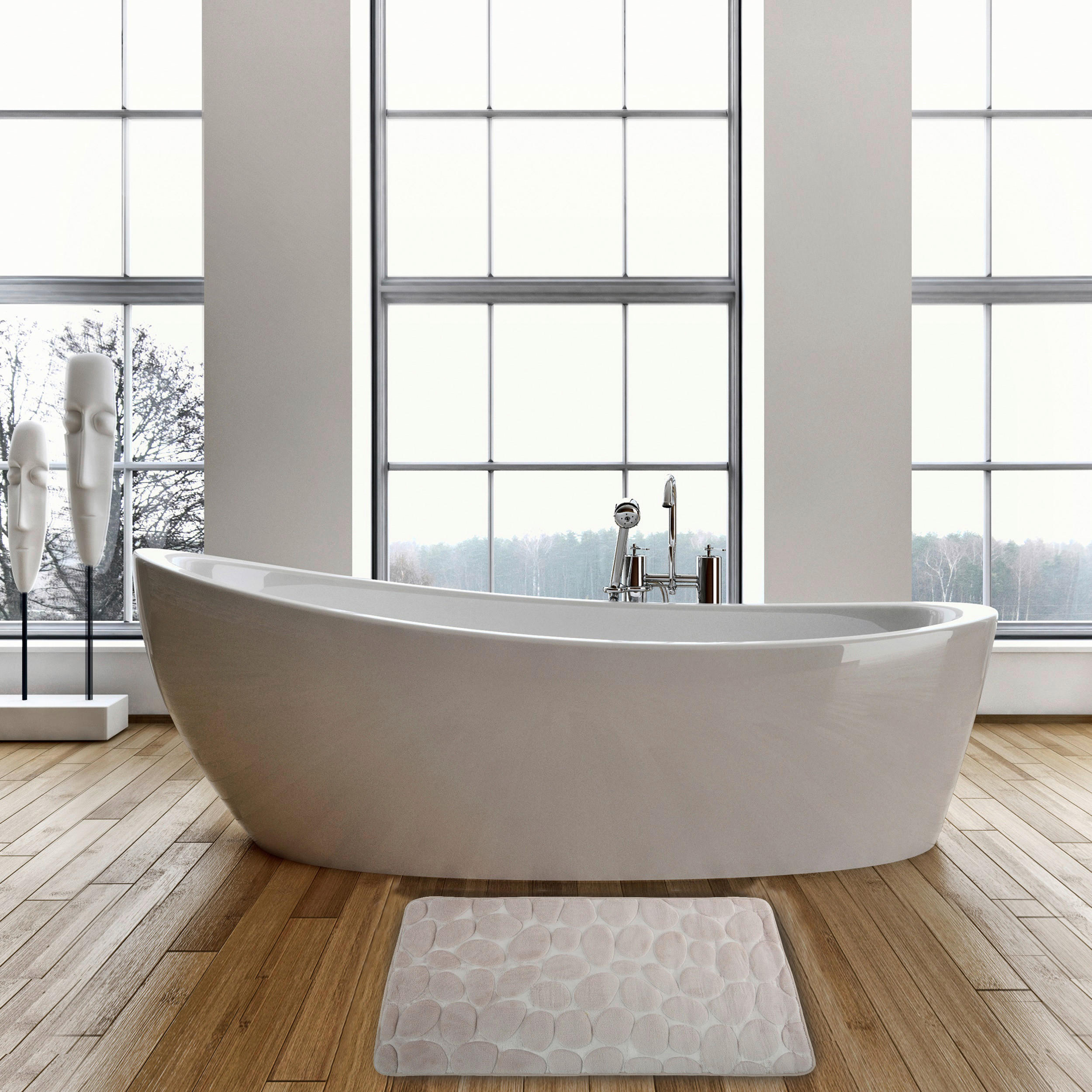 BADTEPPICH 50/80 cm Beige  - Beige, KONVENTIONELL (50/80cm) - Spirella