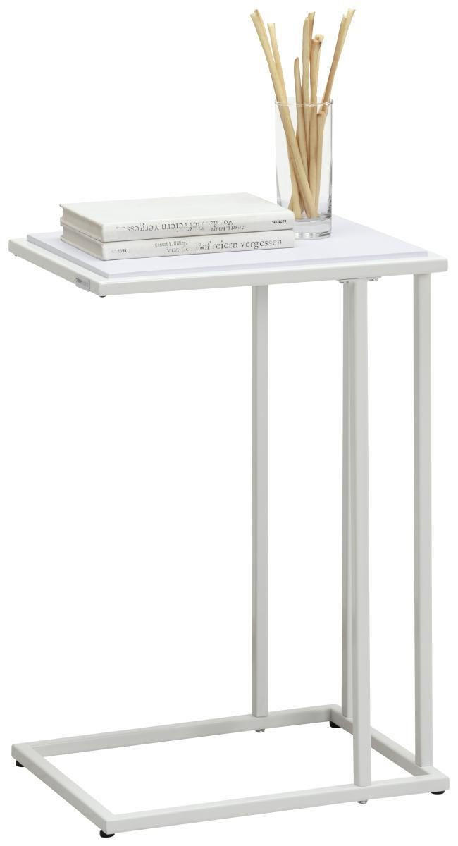 BEISTELLTISCH 40/30/60 cm Weiß rechteckig  - Weiß, Design, Holzwerkstoff/Metall (40/30/60cm) - home24