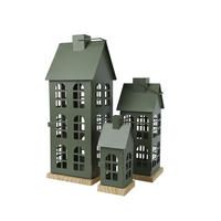 LATERNENSET - Grau, Basics, Metall (12/12/30cm)