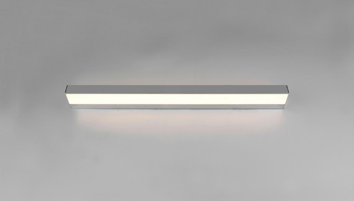 BADEZIMMER-WANDLEUCHTE   - Chromfarben/Weiß, Basics, Kunststoff/Metall (3,6/90/8cm) - Trio Leuchten
