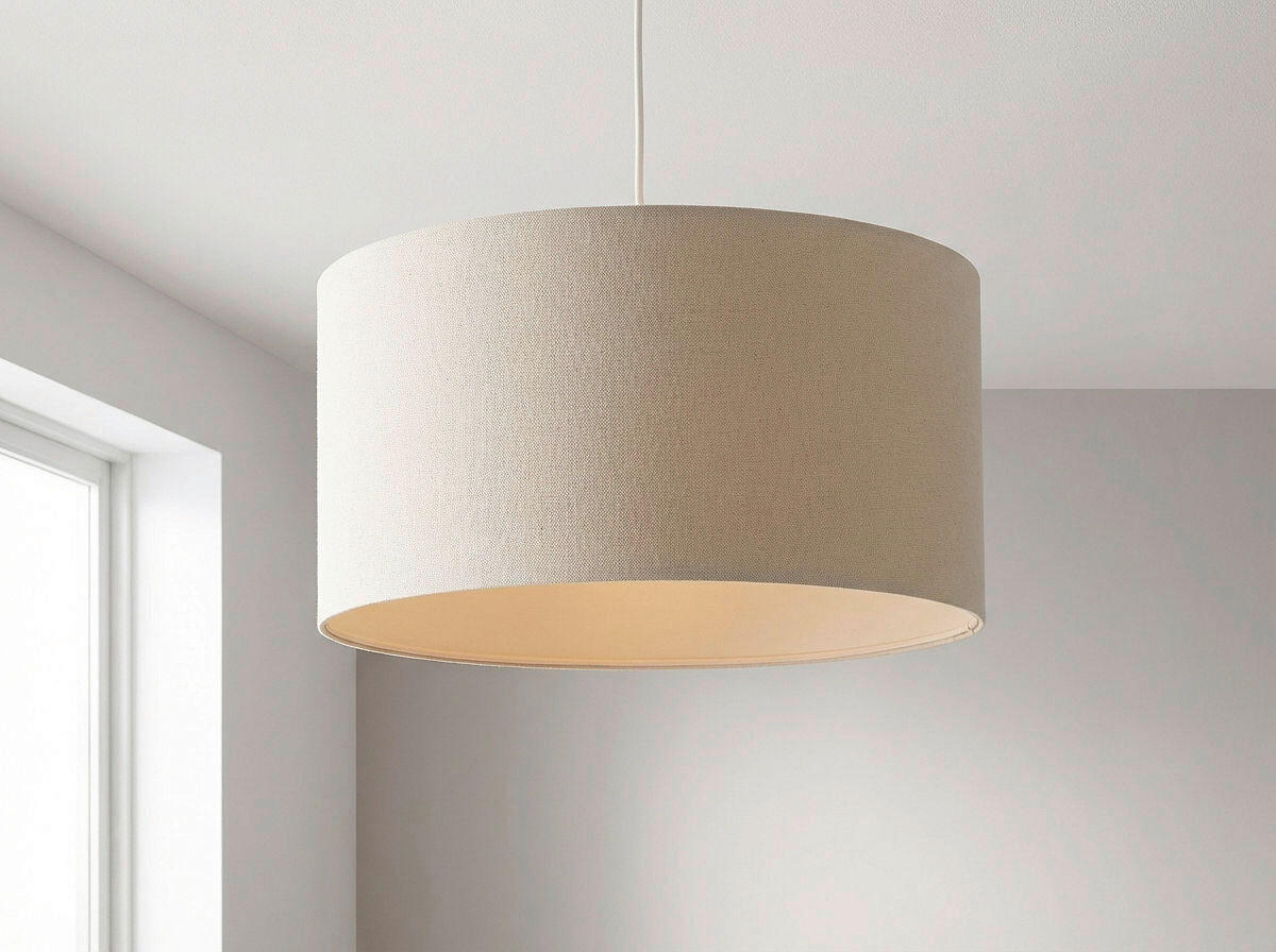 HÄNGELEUCHTE Boho Elegant 50/95 cm   - Beige/Creme, Design, Kunststoff/Textil (50/95cm)