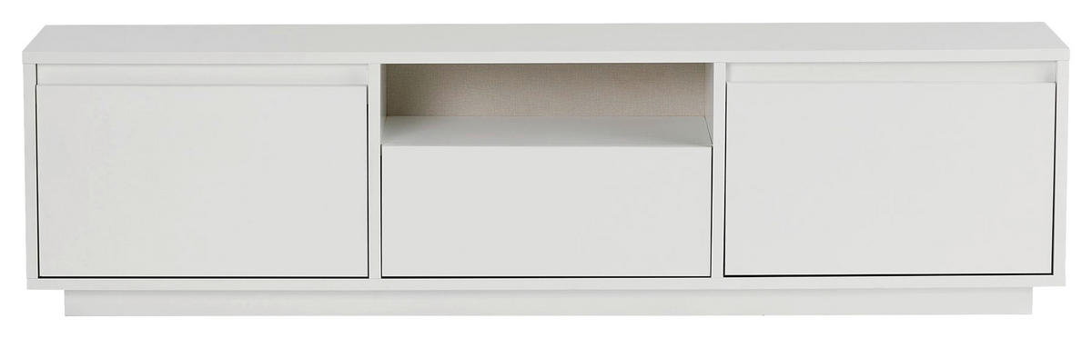 TV-ELEMENT Holzwerkstoff Weiß  - Weiß, MODERN, Holzwerkstoff (160/42/30cm) - MID.YOU