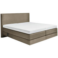 BOXSPRINGBETT 160/200 cm  in Schlammfarben  - Schlammfarben, Konventionell, Holz/Textil (160/200cm) - Dieter Knoll