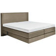 BOXSPRINGBETT 180/200 cm  in Schlammfarben  - Schlammfarben, KONVENTIONELL, Holz/Textil (180/200cm) - Dieter Knoll