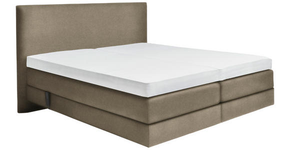 BOXSPRINGBETT 180/200 cm  in Schlammfarben  - Schlammfarben, KONVENTIONELL, Holz/Textil (180/200cm) - Dieter Knoll