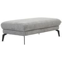 HOCKER in Textil Grau  - Schwarz/Grau, Design, Textil/Metall (136/43/70cm) - Stylife