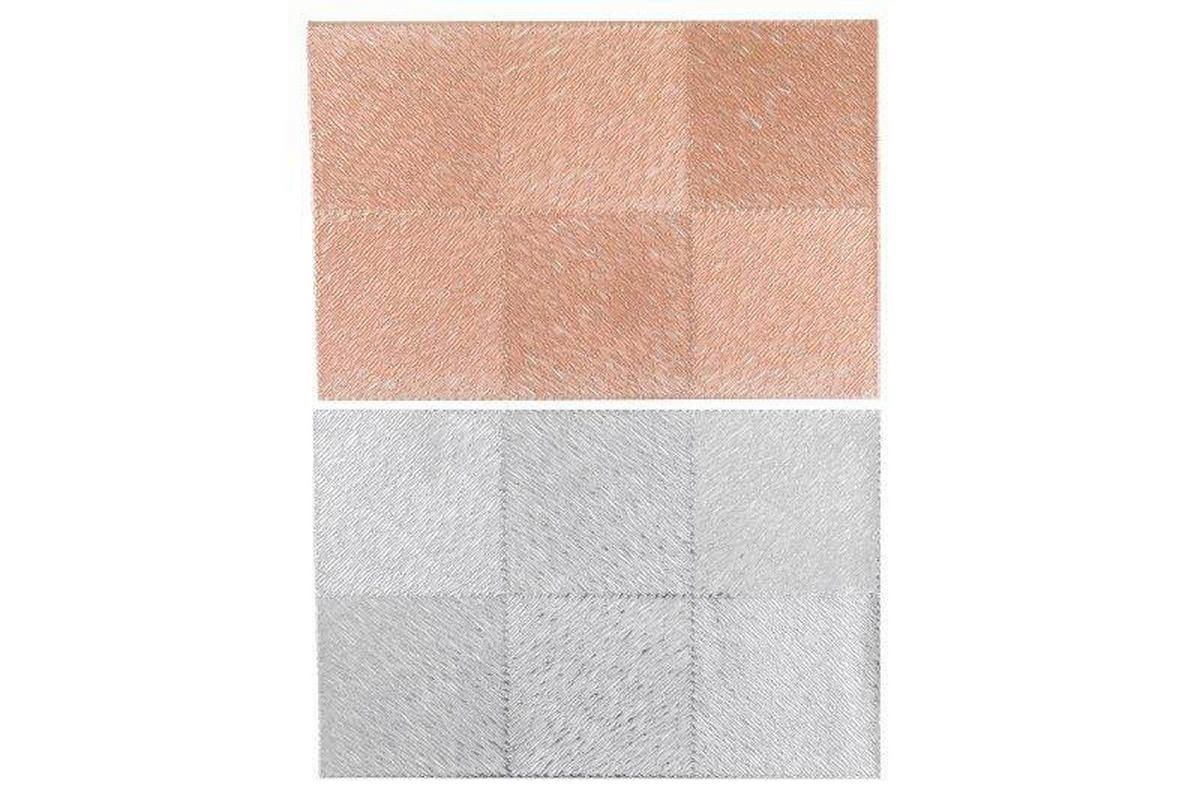 SUPORT DE FARFURIE 30/45 cm textil   - argintiu/auriu rose, Basics, textil (30/45cm)
