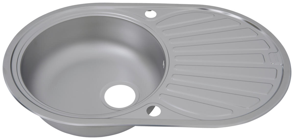 SPÜLE 1720CANSAS77X48  - Edelstahlfarben, Trend, Metall (77/20/48cm) - Respekta