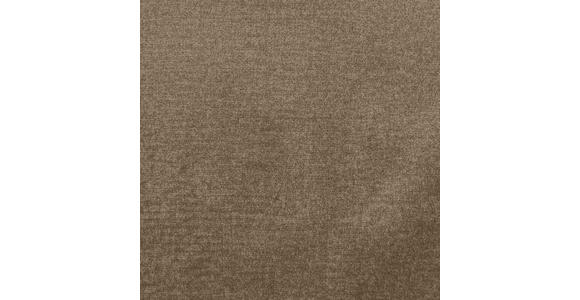 ECKSOFA in Samt Hellbraun  - Hellbraun/Schwarz, Design, Textil/Metall (241/200cm) - Carryhome