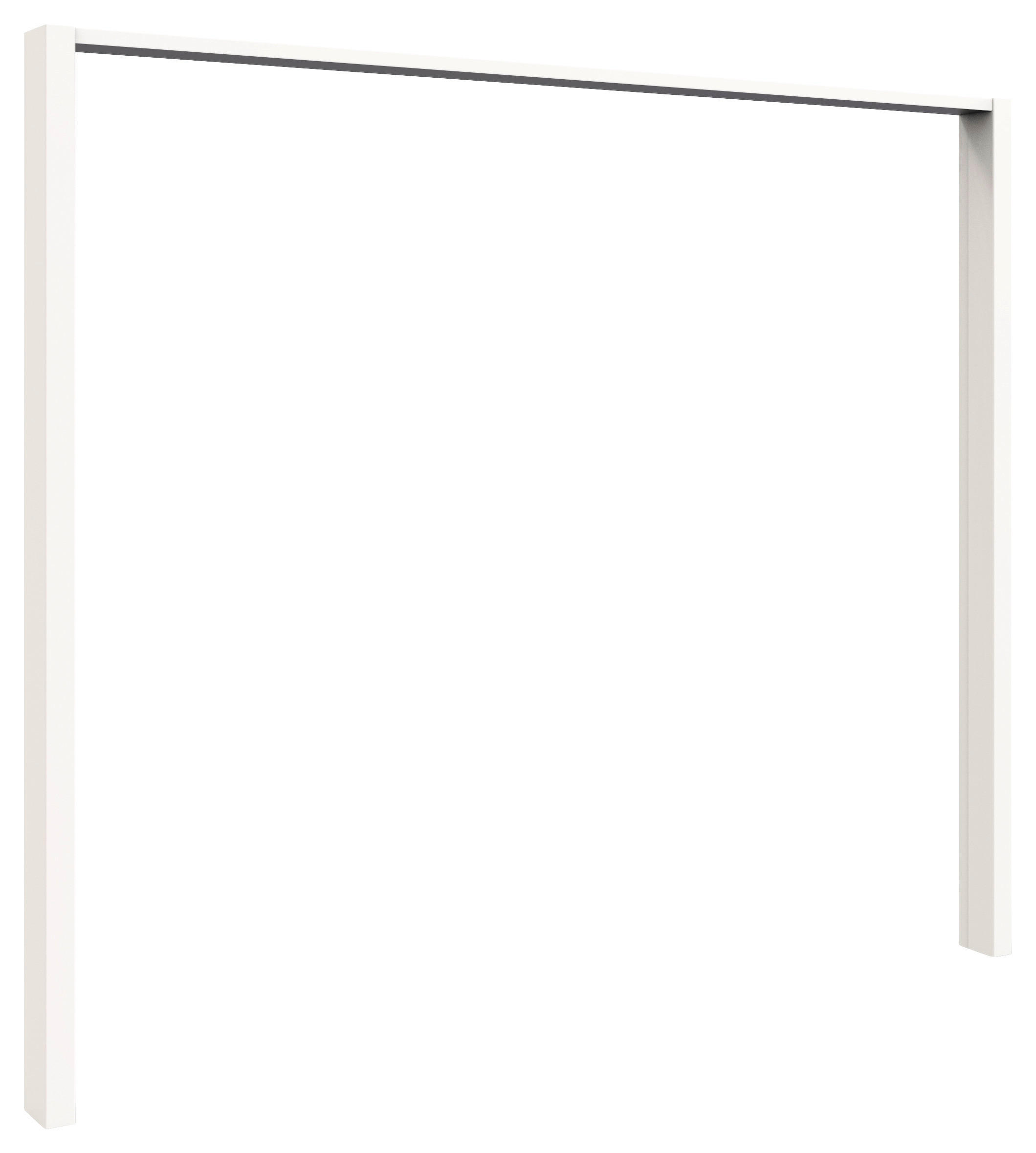 PASSEPARTOUTRAHMEN 256/220/12 cm Weiß  - Weiß, KONVENTIONELL, Holzwerkstoff (256/220/12cm) - Venda