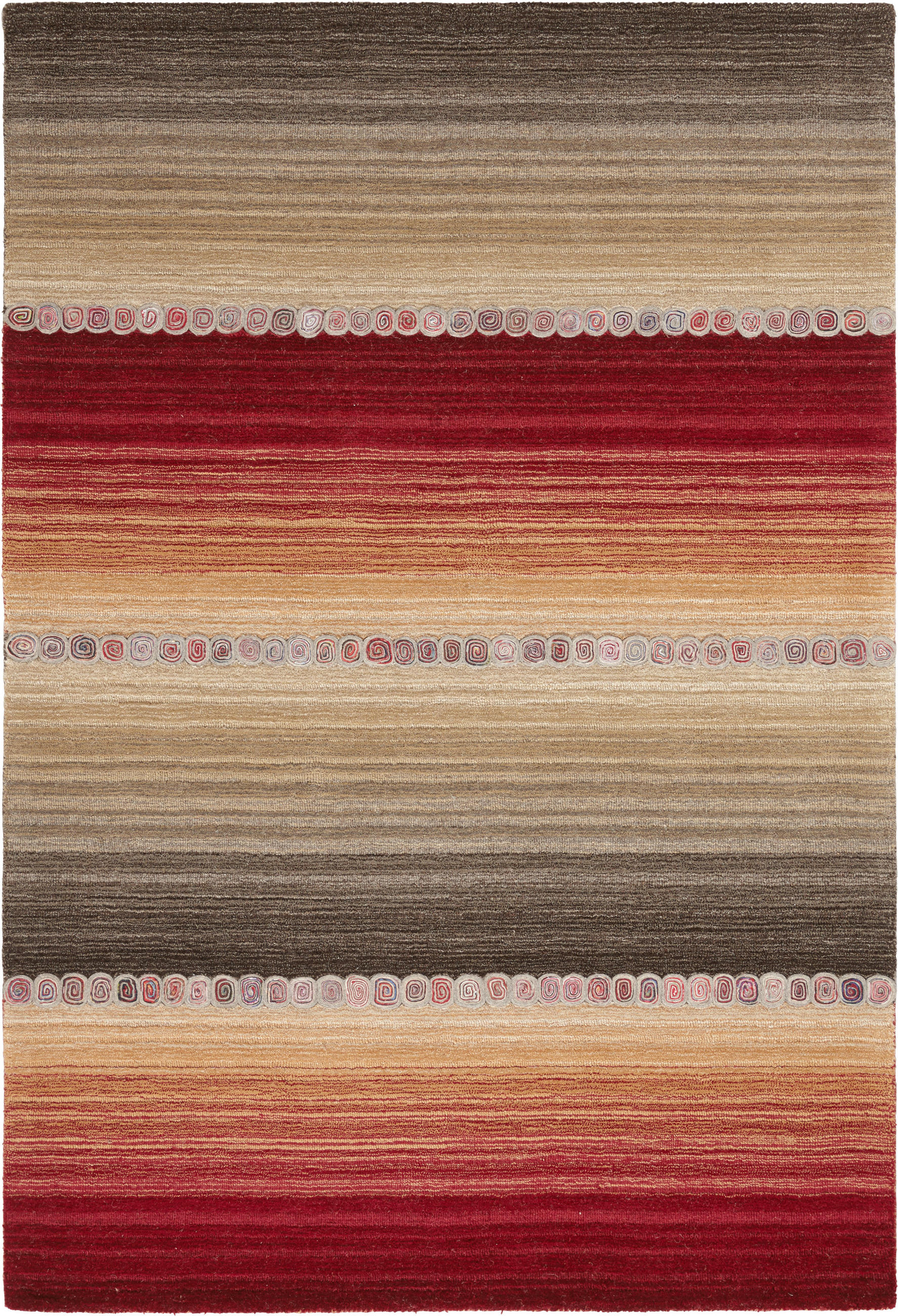 ORIENTÁLNÍ KOBEREC, 60/90 cm, šedá, červená - šedá/červená, Konvenční, textil (60/90cm) - Cazaris