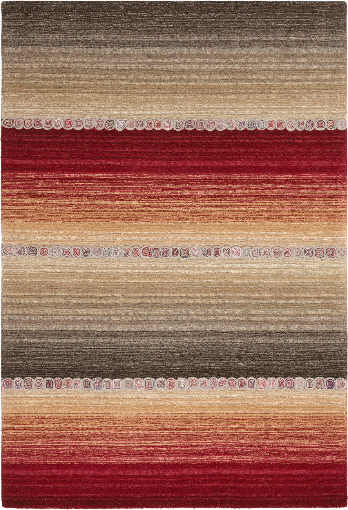 ORIENTÁLNY KOBEREC, 120/180 cm, sivá, červená - sivá/červená, Konventionell, textil (120/180cm) - Cazaris