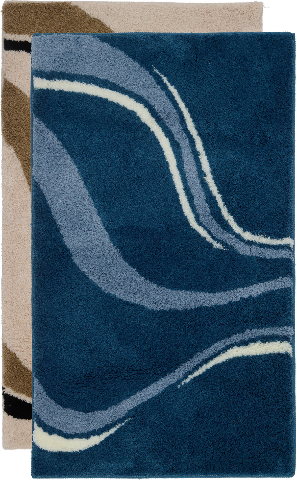 KOBEREC DO KOUPELNY, 70/120 cm - tmavě modrá, Design, textil/plast (70/120cm) - Kleine Wolke