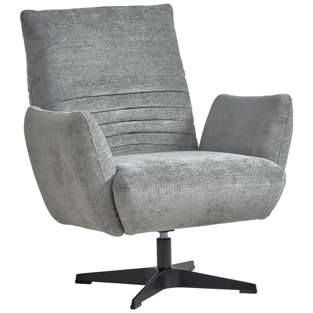 Fotoliu din textil, gri - Imagine 1