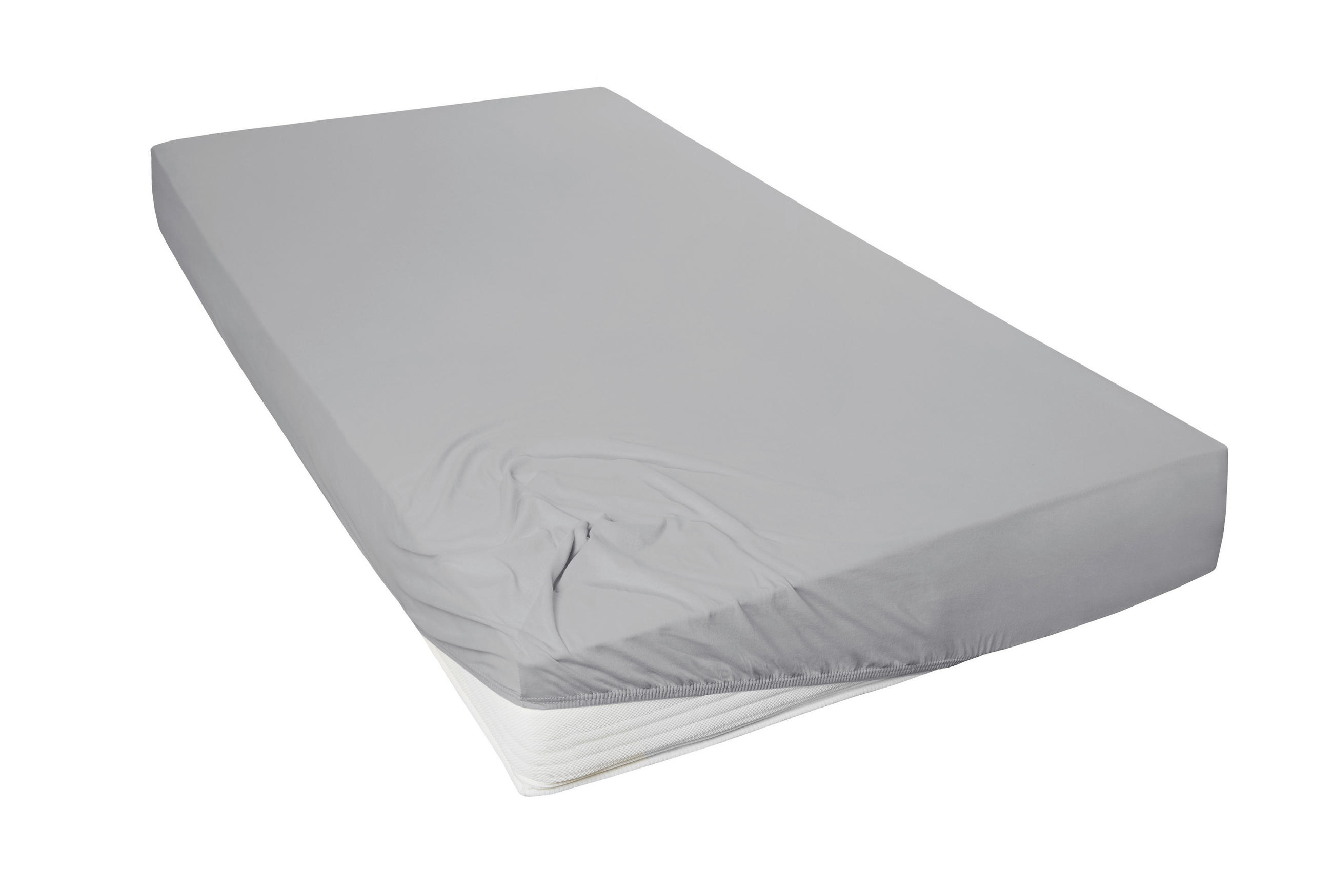 SPANNLEINTUCH 150/200 cm Jersey  - Dunkelgrau, Basics, Textil (150/200cm)