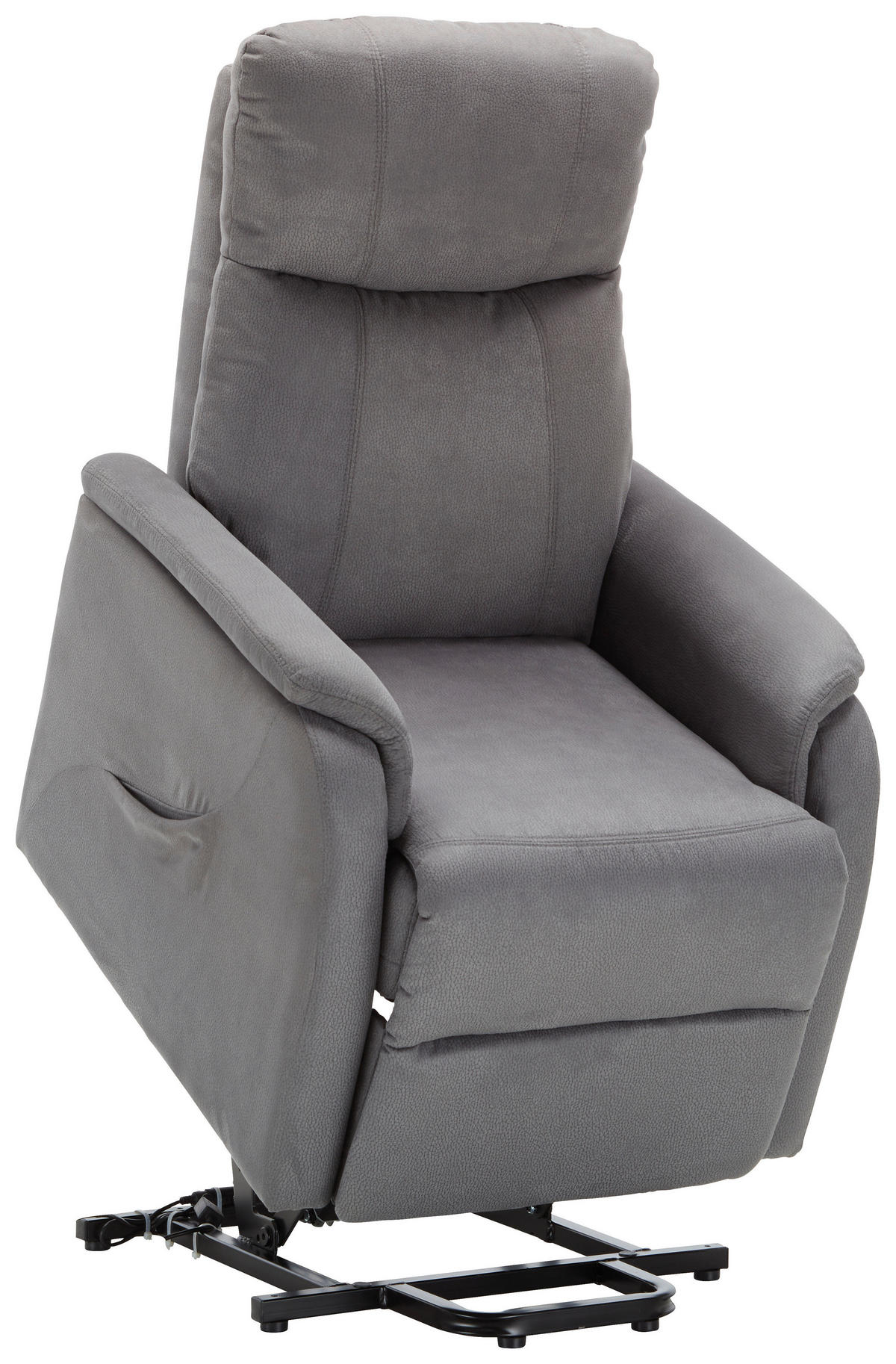 RELAXFÅTÖLJ i metall, plast, textil grå  - grå, Klassisk, metall/textil (73/110/94cm) - Hom`in