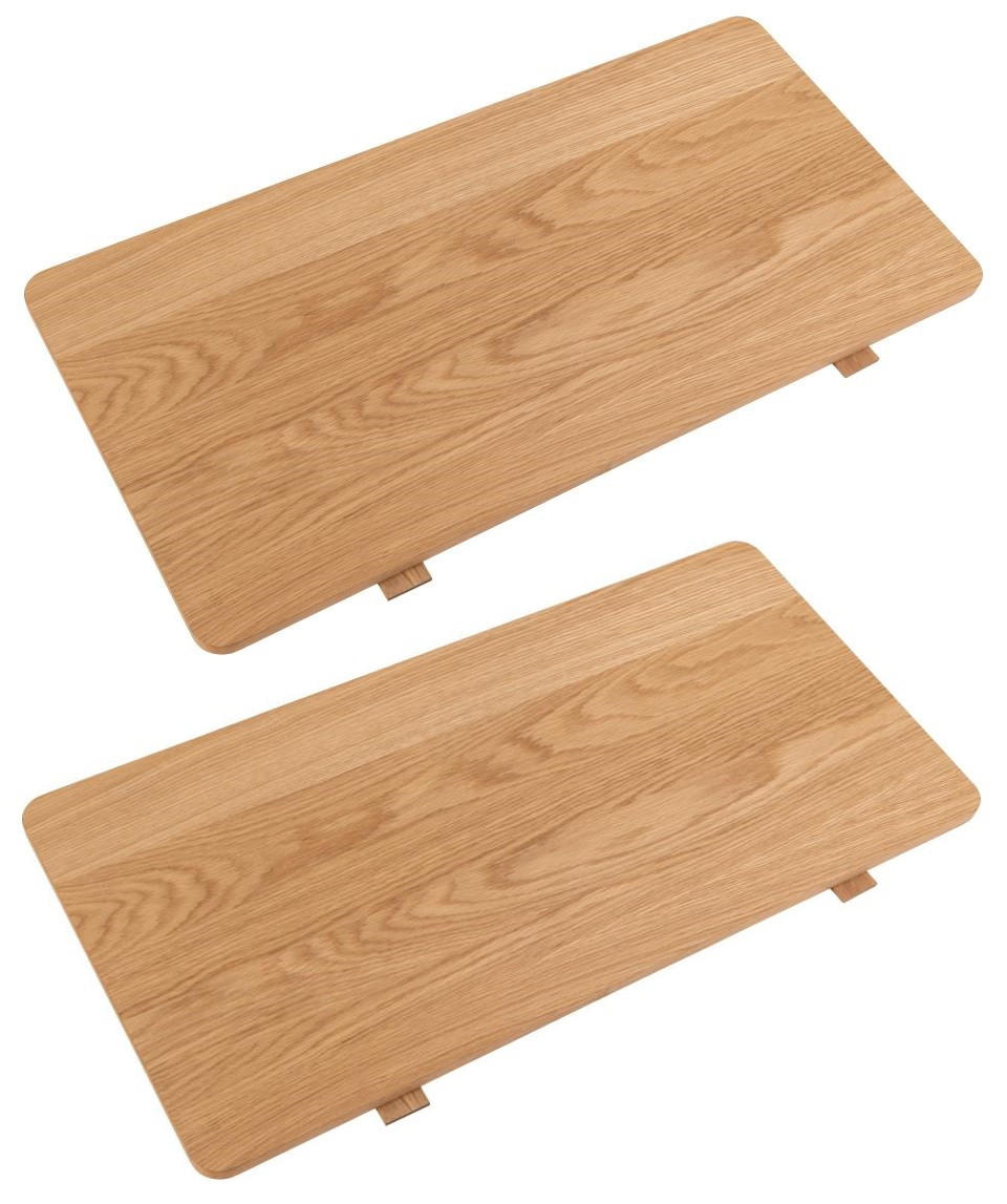 MID.YOU SADA PRÍDAVNÝCH DOSIEK, dub, farba duba, 200/100/75 cm