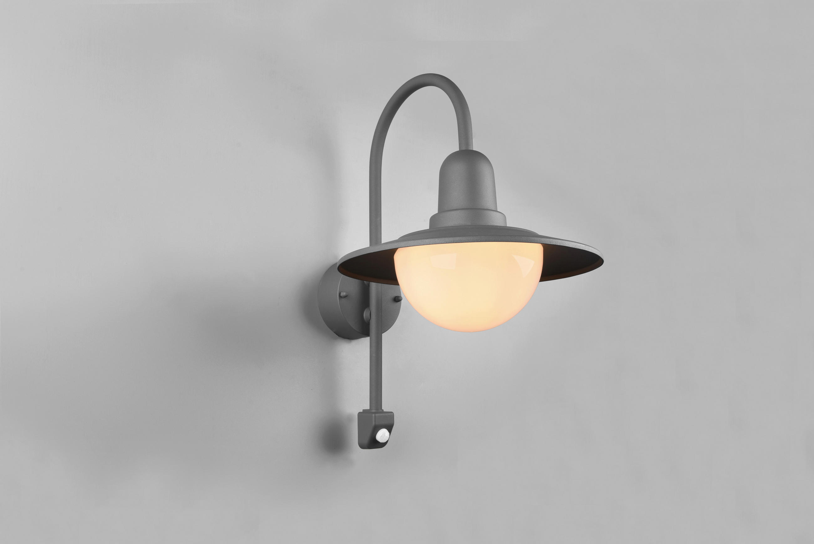 AUßENWANDLEUCHTE NORMAN   - Anthrazit/Weiß, KONVENTIONELL, Glas/Metall (45,5/30/38cm) - Trio Leuchten