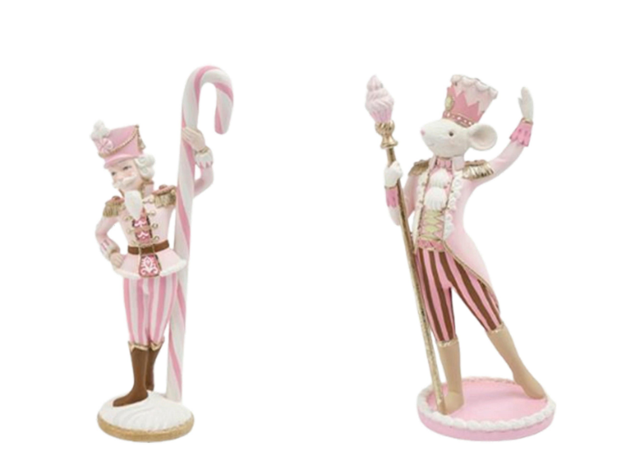 NUSSKNACKERFIGUR - Pink/Gelb, Trend, Kunststoff - X-Mas