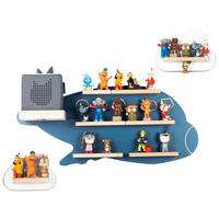 KINDERREGAL  - Blau/Weiss, Modern, Holzwerkstoff (60/30/19cm) - Livetastic