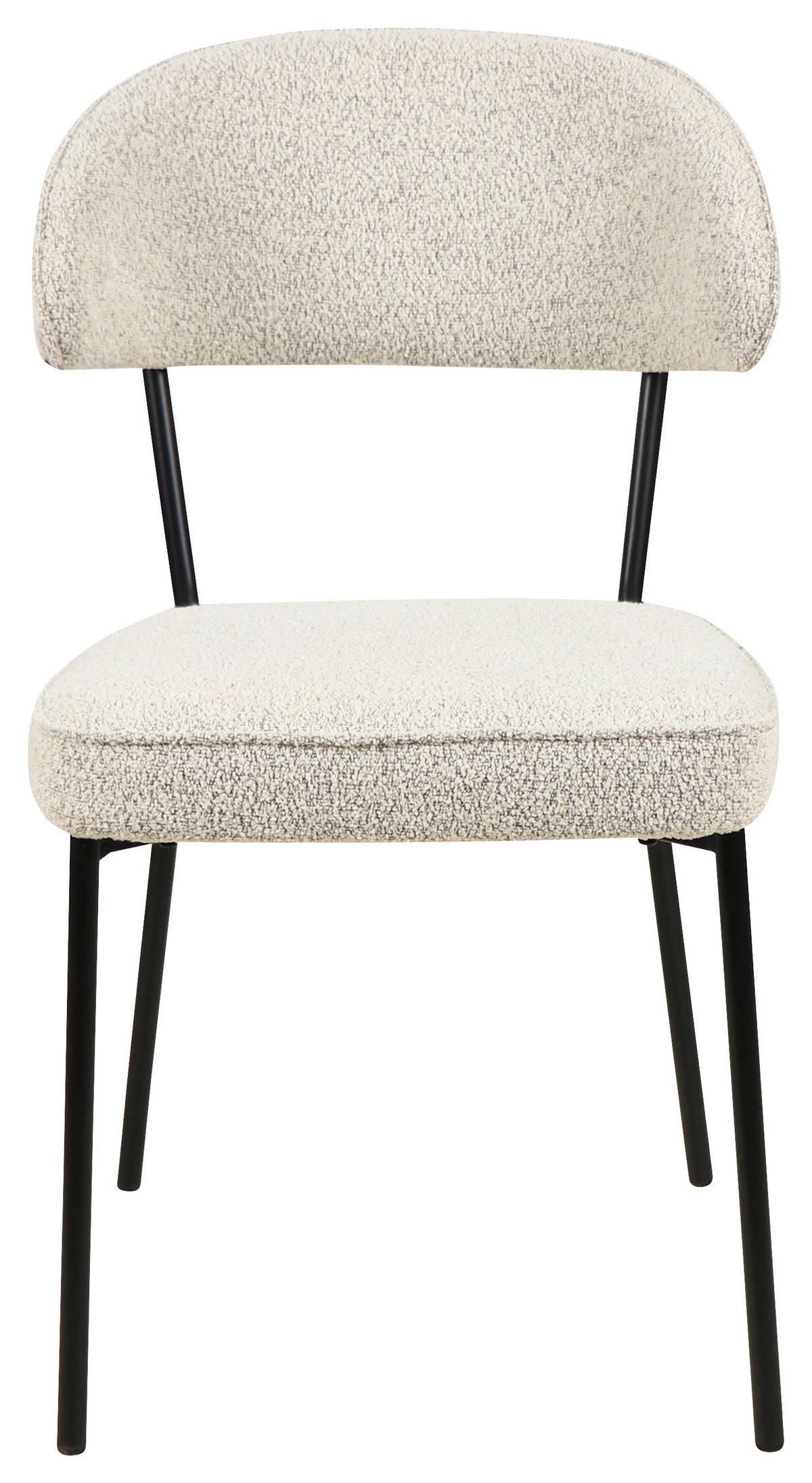 STOL, les, kovina, tekstil bež  - črna/bež, Design, kovina/tekstil (46/83,5/58cm) - Hom`in