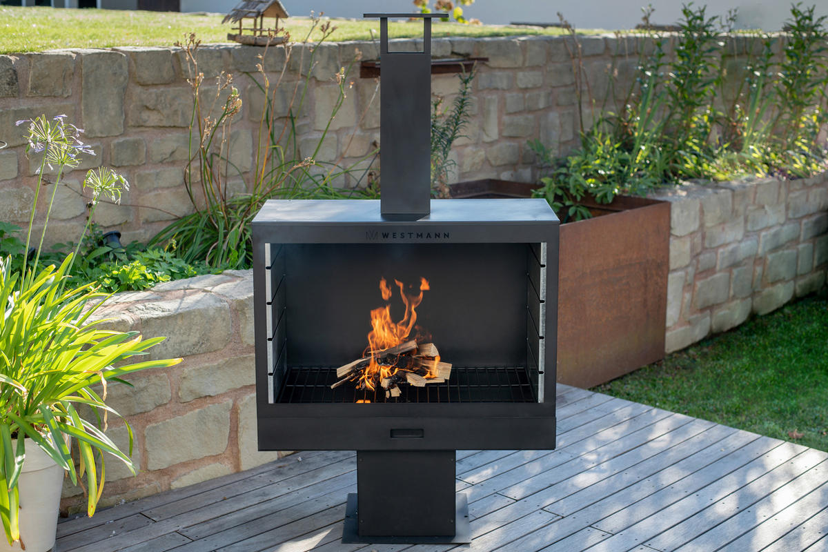HOLZKOHLEGRILL - KONVENTIONELL (90/160/50cm)