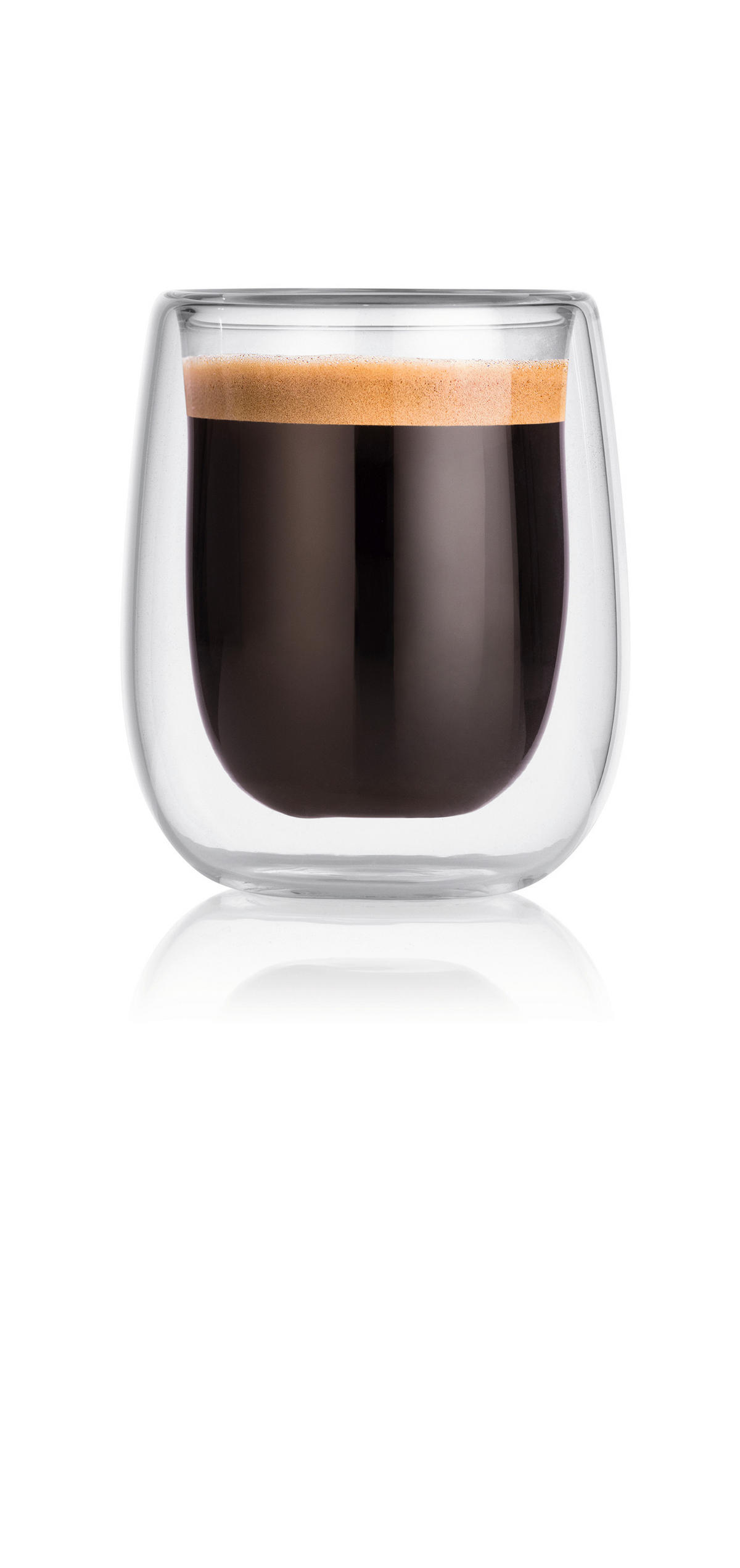 Espressothermogläser 4er Set  4-teilig  - Transparent, Basics, Glas (5,5/6,5/7,5cm) - GOURMETMAXX