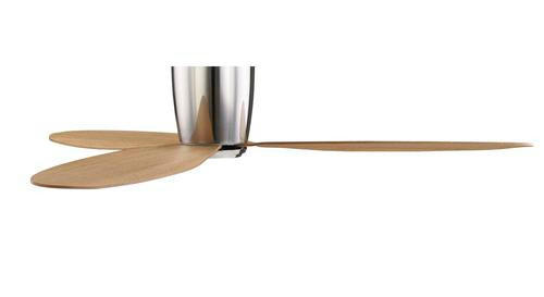 DECKENVENTILATOR 132/19 cm   - Chromfarben/Teakfarben, Basics, Holzwerkstoff/Kunststoff (132/19cm)