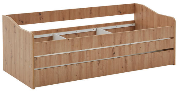 AUSZIEHBETT 90-180/200 cm in Eiche Artisan - Eiche Artisan, KONVENTIONELL, Holz/Holzwerkstoff (90-180/200cm) - Carryhome